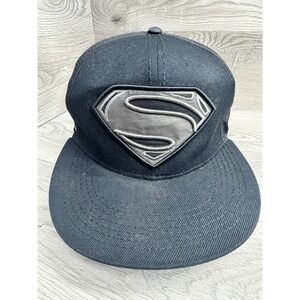Superman DC Comics Black Hat Cap One size Snap Back Classic